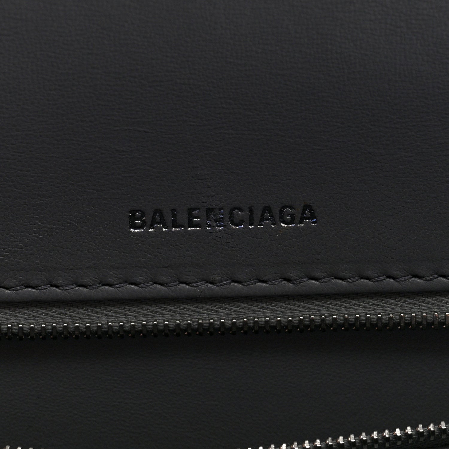 Balenciaga Shiny Calfskin Crocodile Embossed Medium Hourglass Top Handle Bag Balenciaga Grey 6 of 9