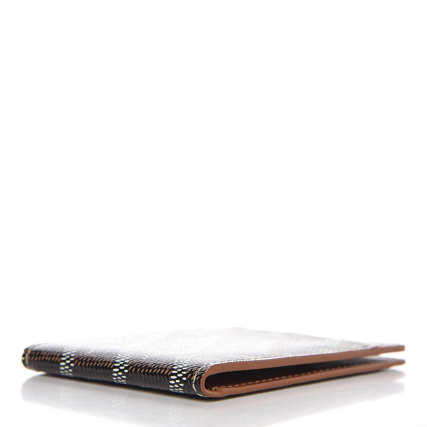 Goyardine Multi Slot Bi-Fold Wallet Black Gold