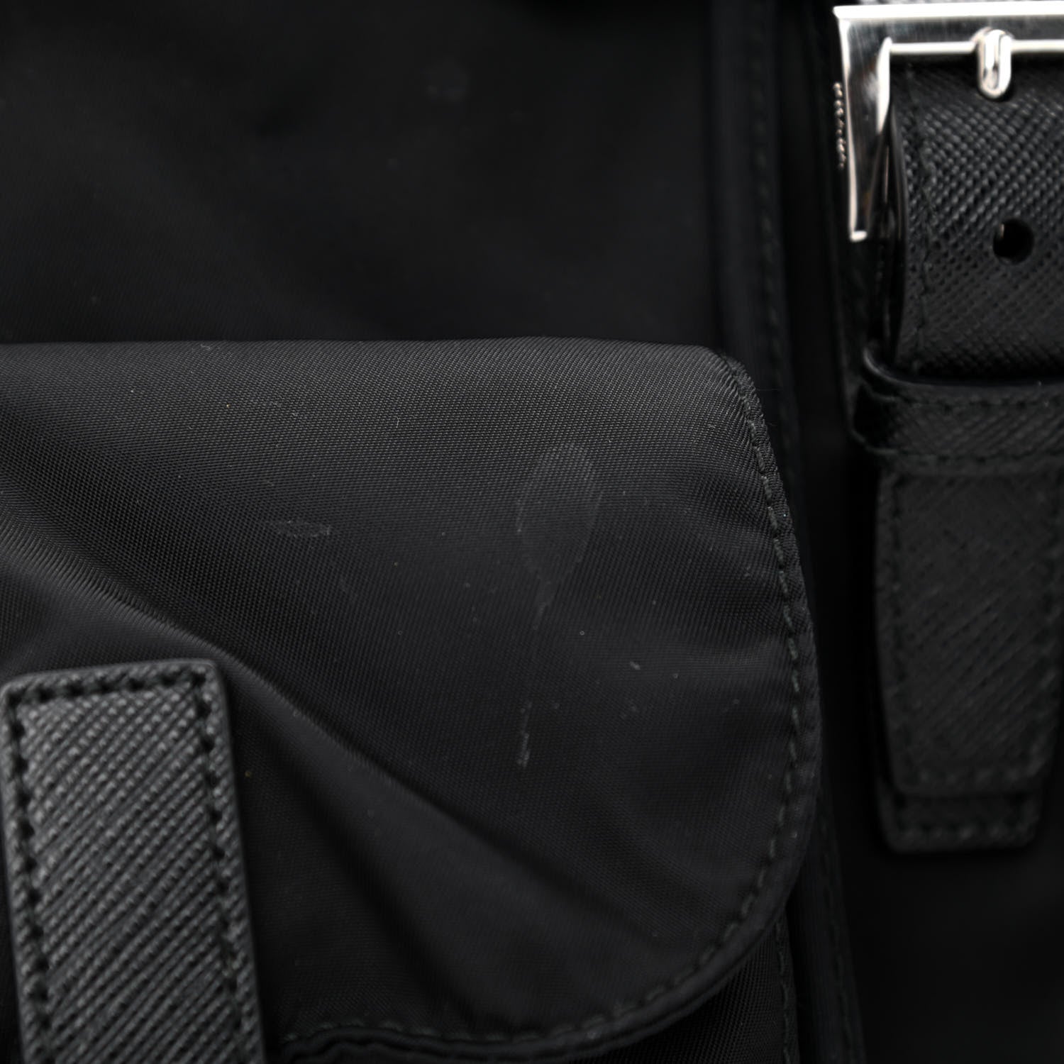 Prada Re-Nylon Saffiano Medium Backpack Black 13 of 15