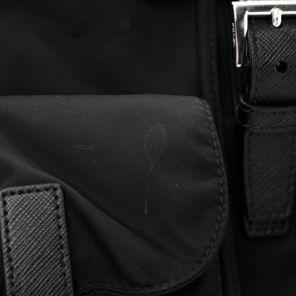 Prada Re-Nylon Saffiano Medium Backpack Black 13 of 15