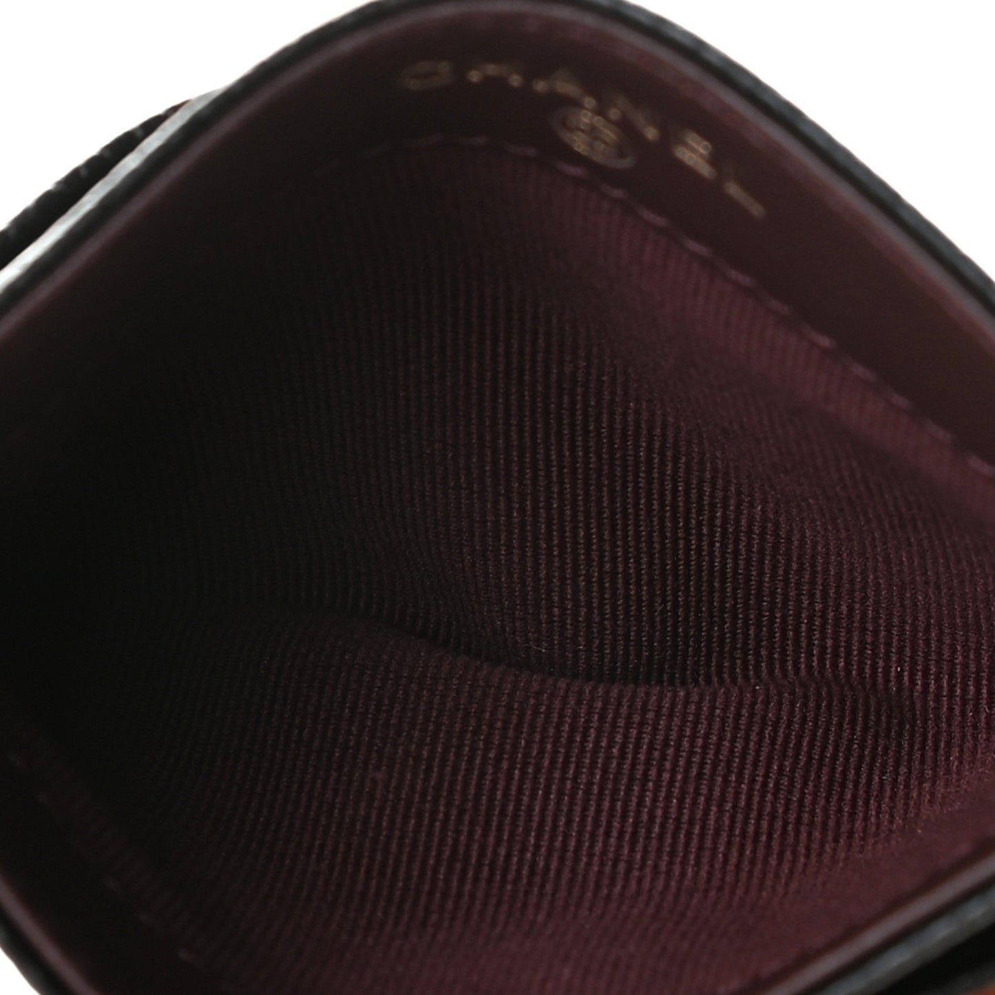 Caviar Quilted Card Holder Black