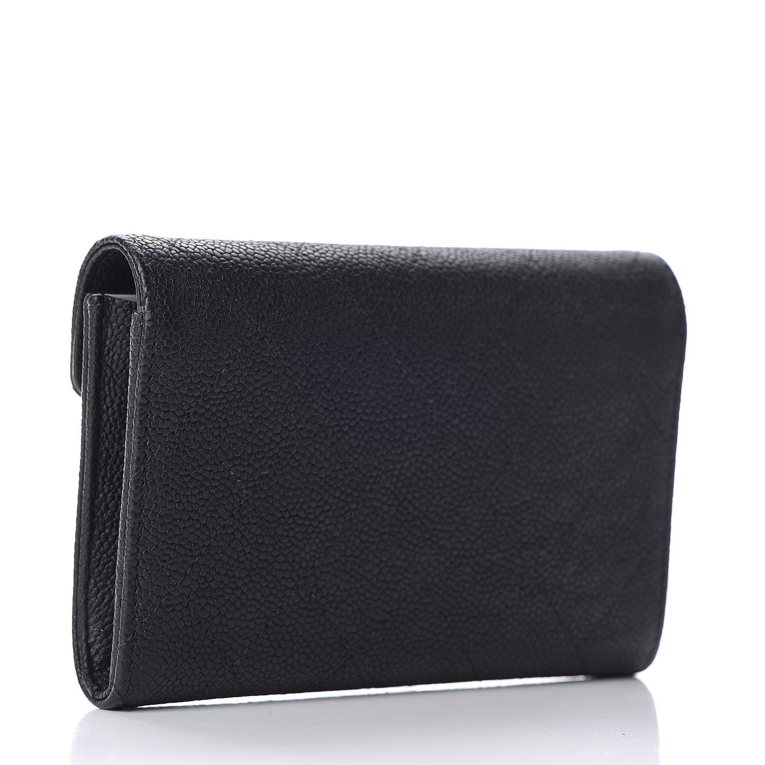 Chanel Caviar Quilted Medium CC Box Flap Wallet Black Navy 3 of 7