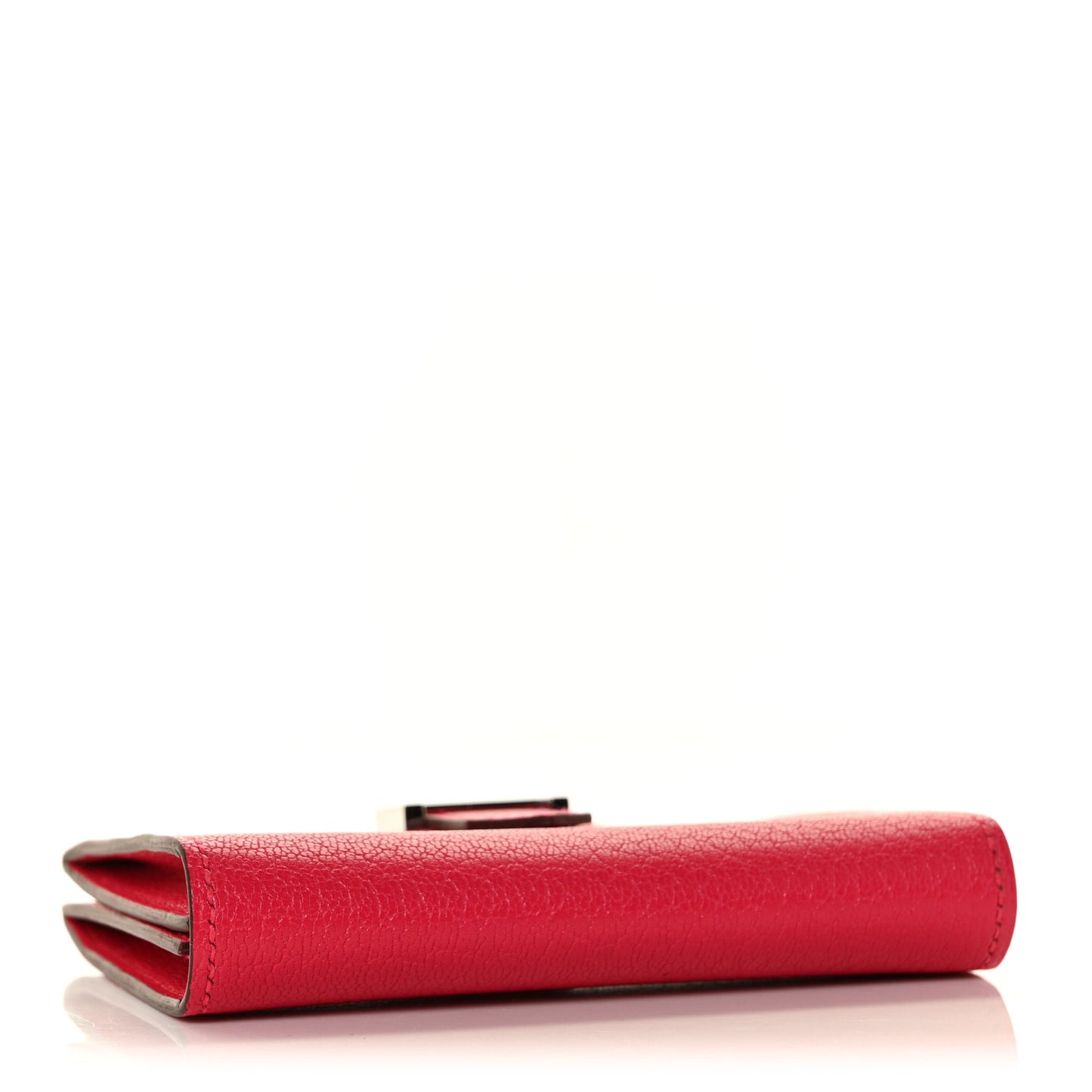 Chevre Mysore Bearn Card Holder Wallet Rose Extreme