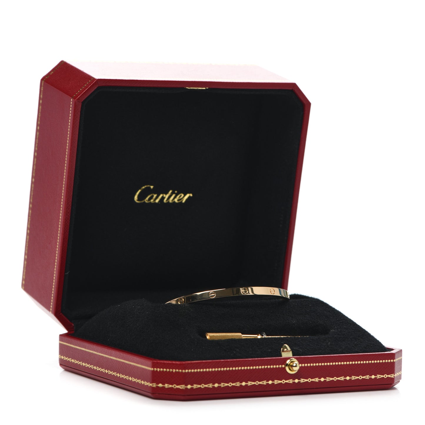 18K Yellow Gold Small LOVE Bracelet 17