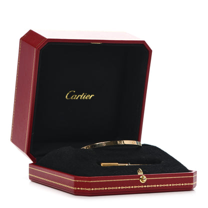 Cartier 18K Yellow Gold Small LOVE Bracelet 17 7 of 7