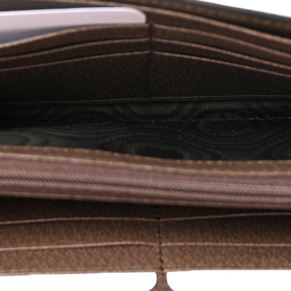 Gucci GG Supreme Monogram Web Ophidia Continental Wallet Brown 5 of 9