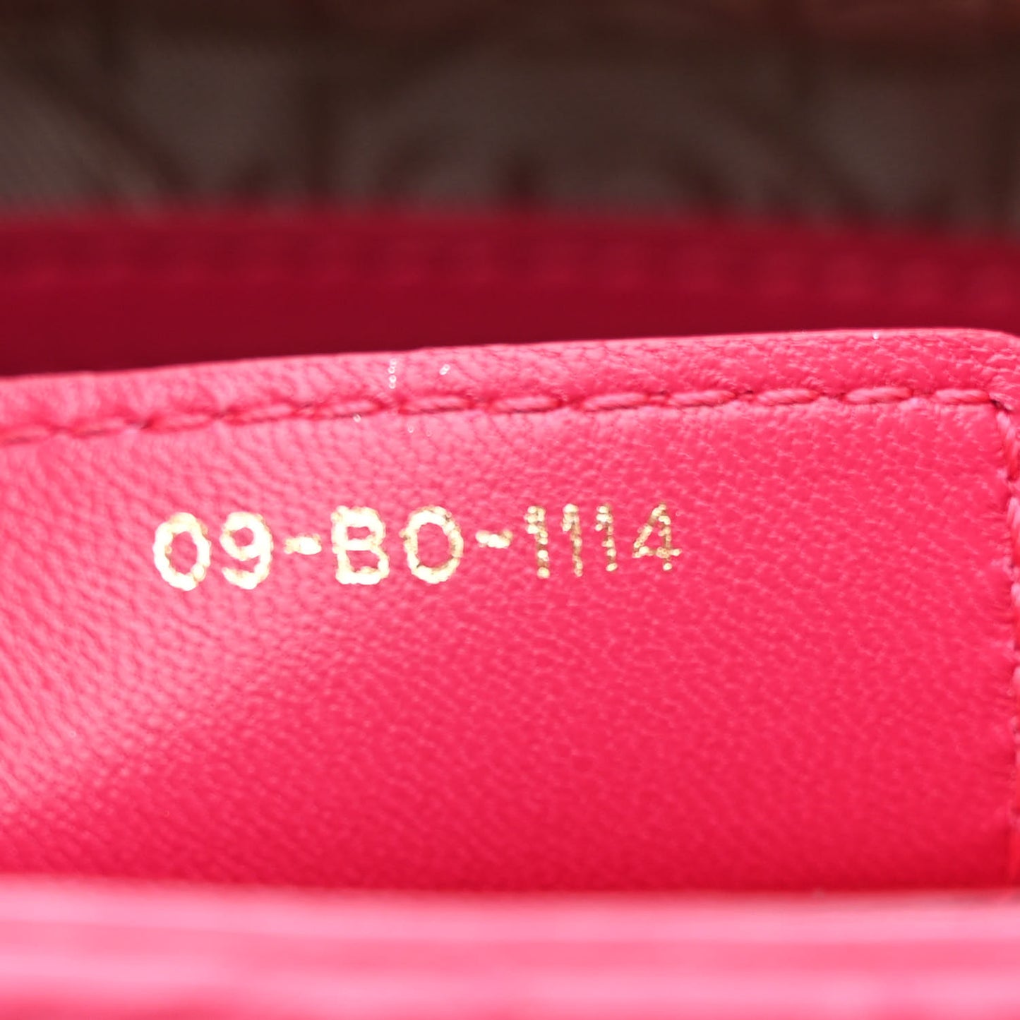 Lambskin Cannage Medium Lady Dior Fuchsia