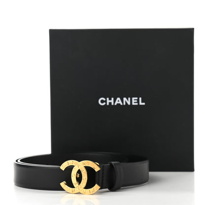 Chanel Calfskin Paris Button CC Belt 70 28 Black 8 of 8