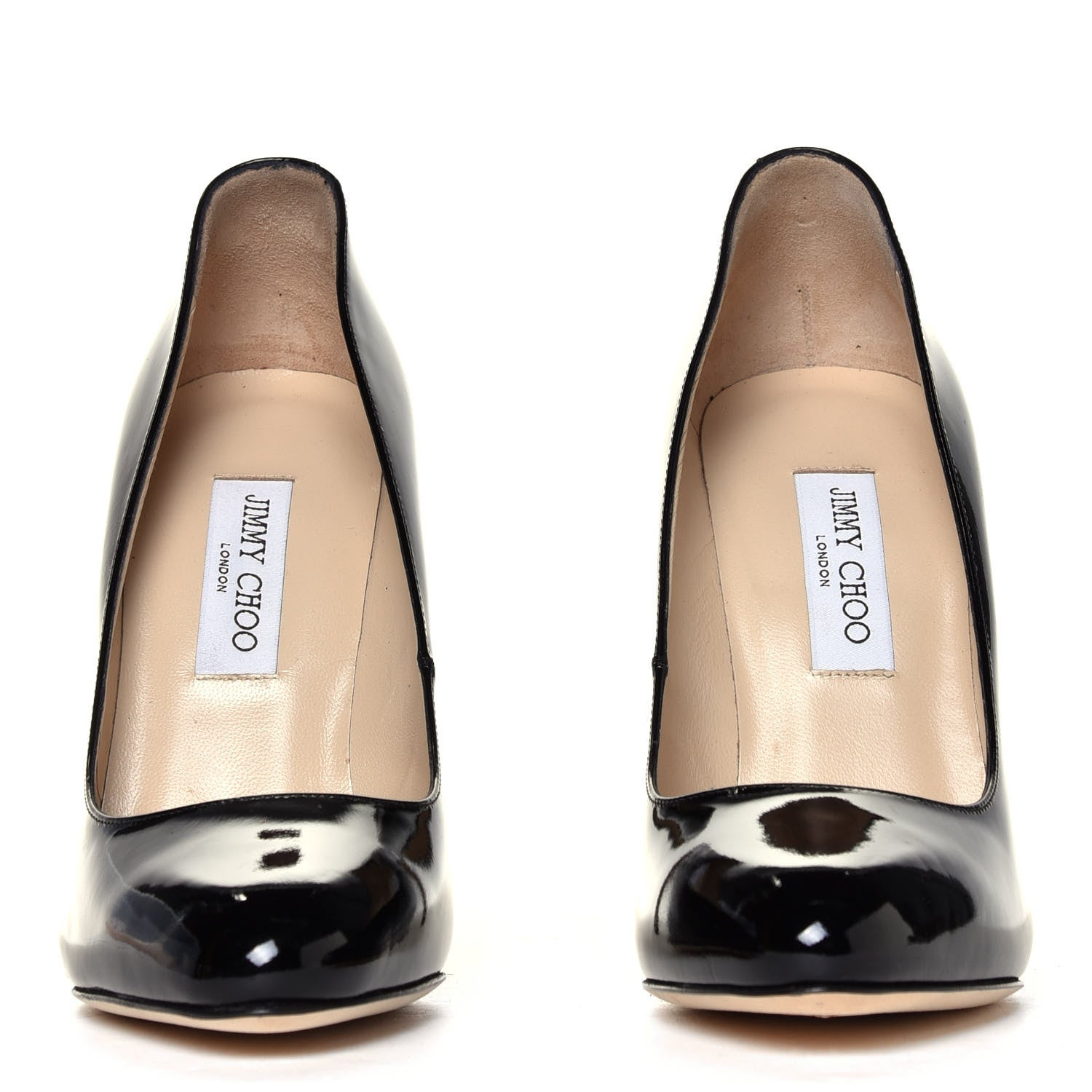 Jimmy Choo Patent Victoria Pumps 41.5 Black 4 of 6