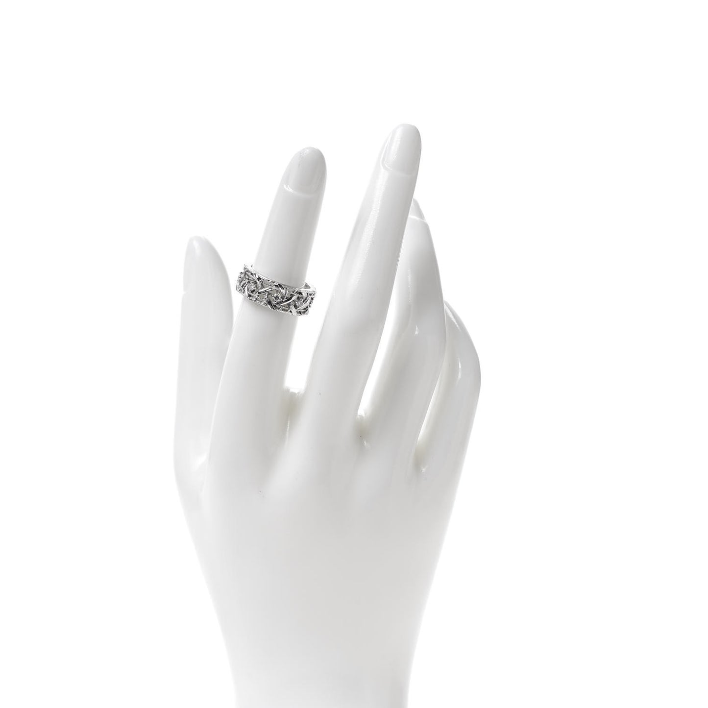 18K White Gold Diamond My Dior Ring 50 5.25
