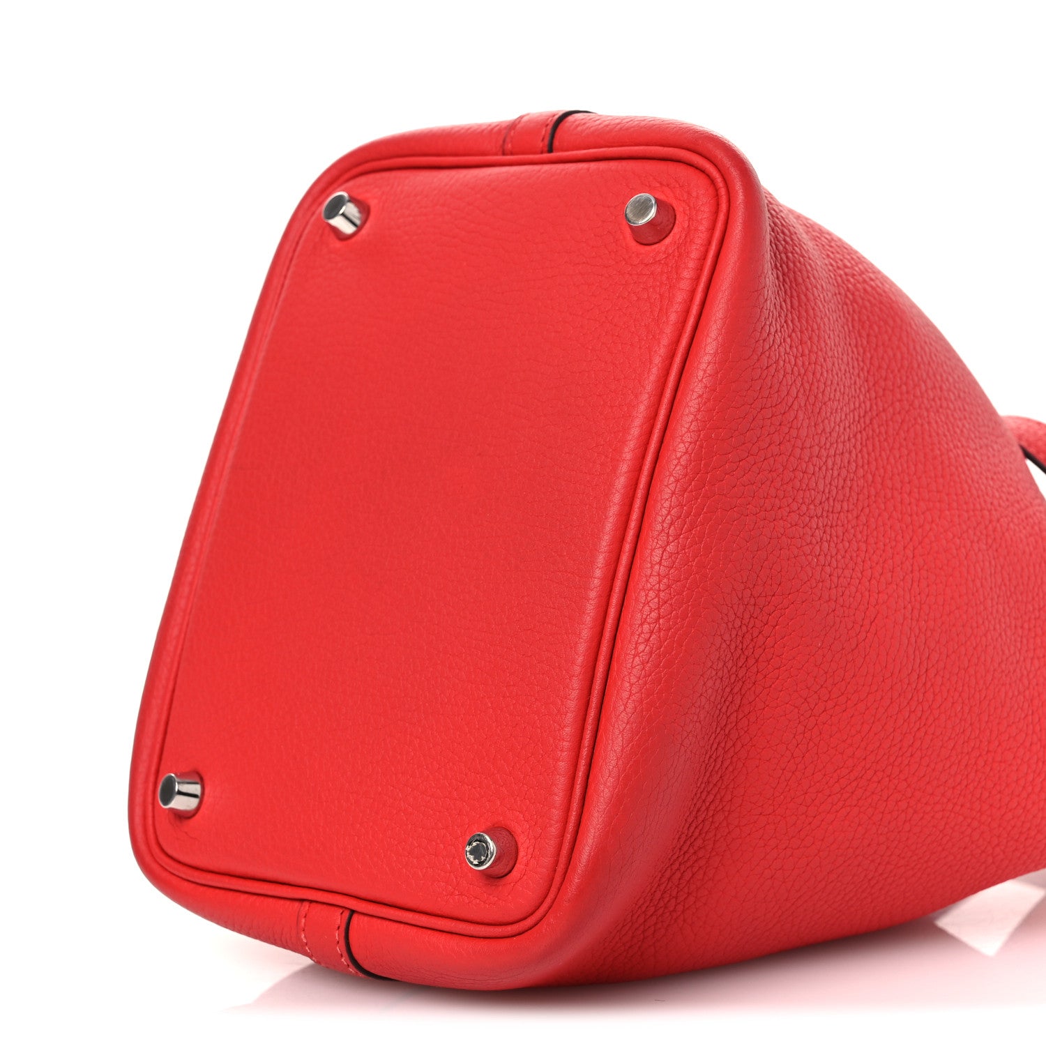 Hermes Taurillon Clemence Picotin Lock 18 PM Rouge Tomate 1853822
