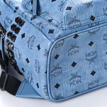 MCM Visetos Small Side Stud Stark Backpack Munich Blue 7 of 11