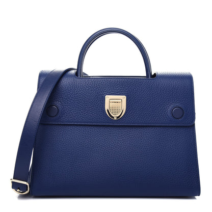 Christian Dior Bullcalf Medium Diorever Flap Navy 1 of 10