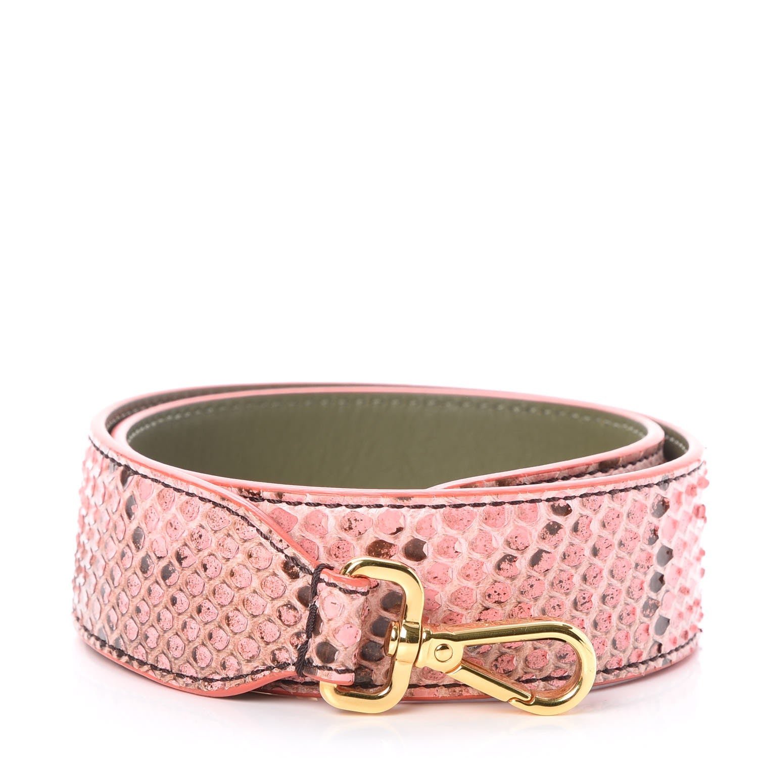 Fendi Shiny Python Vitello Dolce Strap You Lollypop Equatore 1 of 5