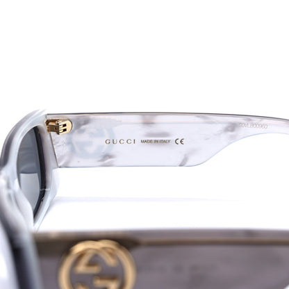 Gucci Acetate Rectangular GG0516S Sunglasses Grey Gold 6 of 9
