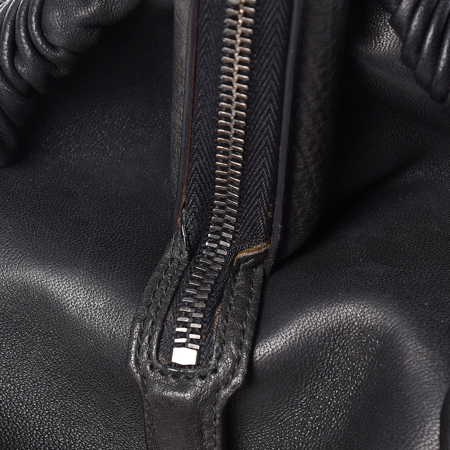 Christian Dior Lambskin Plisse Pleated Frame Satchel Black 10 of 16