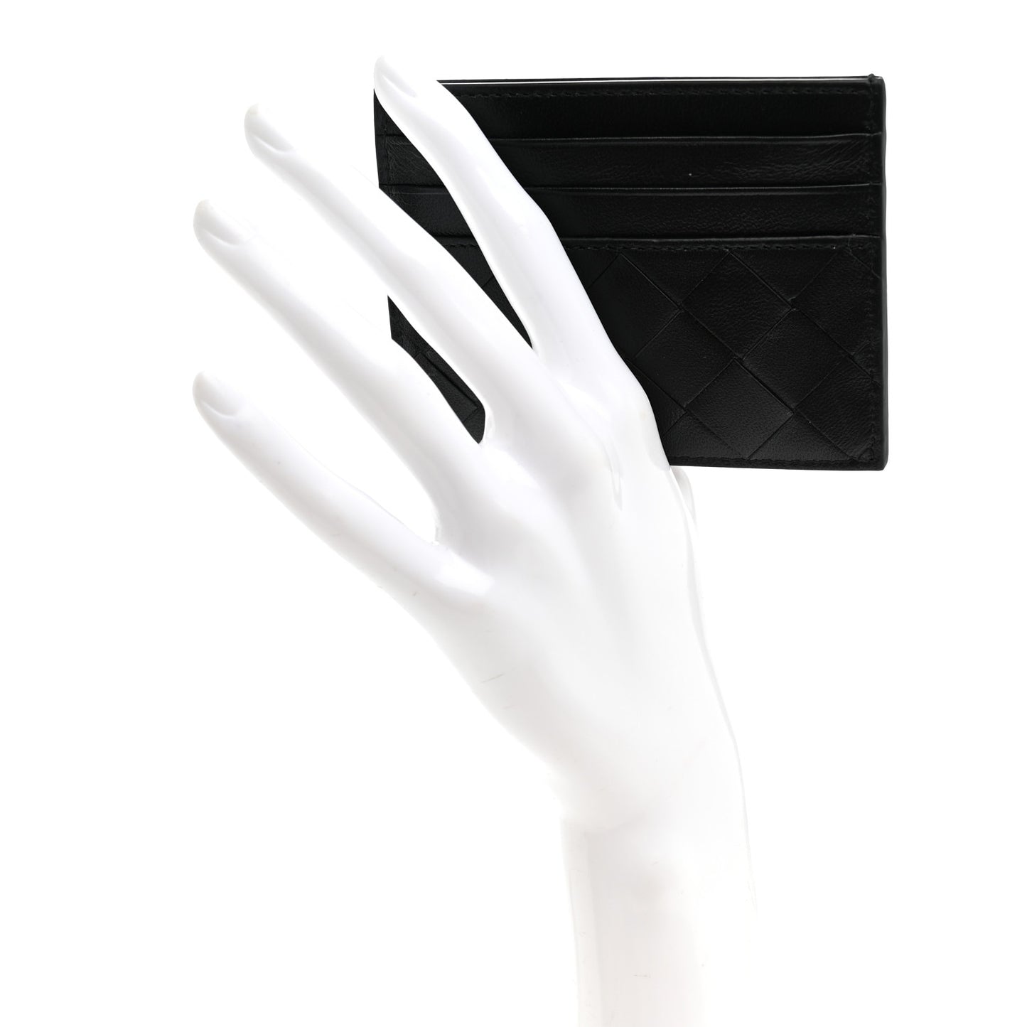 Nappa Intrecciato Card Holder Black