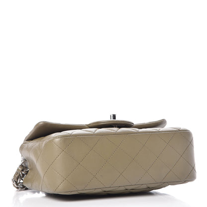 Chanel Lambskin Quilted Mini Rectangular Flap Khaki 4 of 16