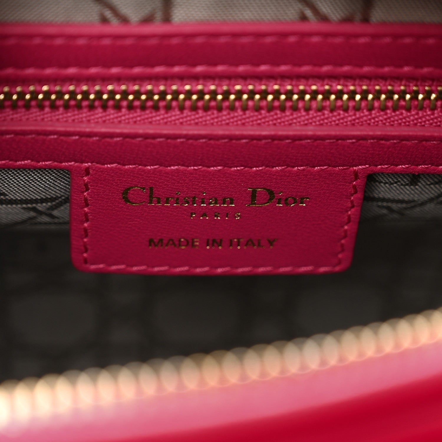 Christian Dior Lambskin Cannage Medium Lady Dior Pink 7 of 13