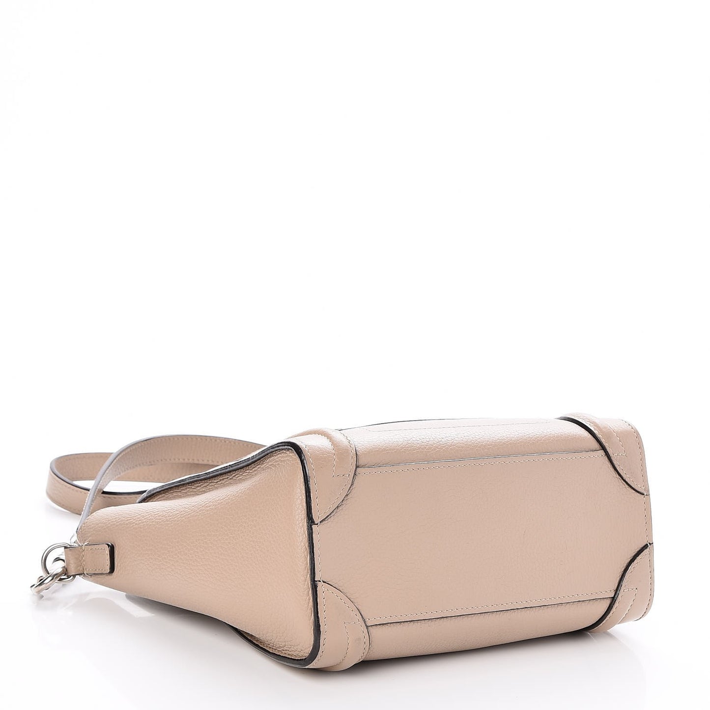 Drummed Calfskin Nano Luggage Dune