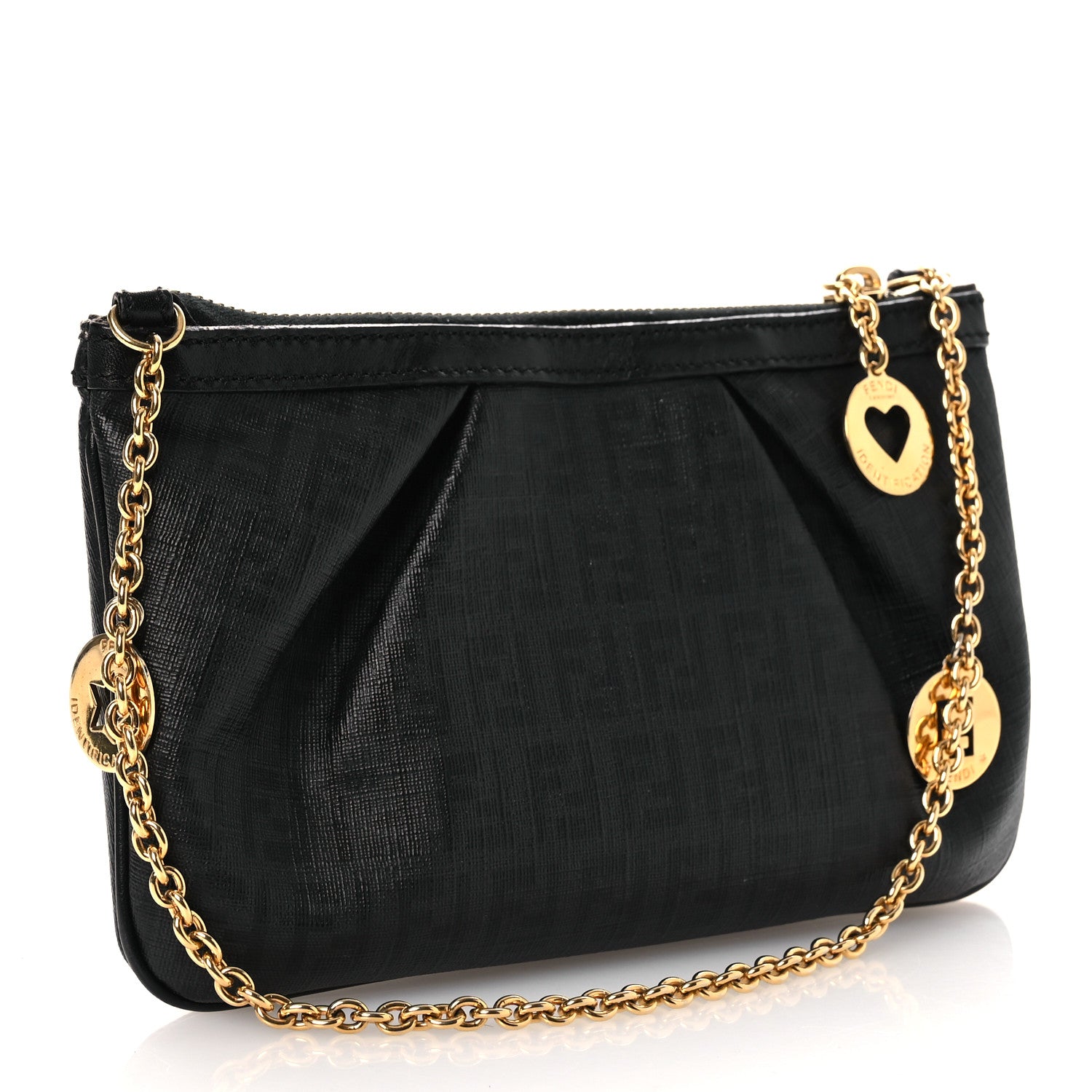 Fendi Zucchino Spalmati Forever Pochette Black 3 of 12