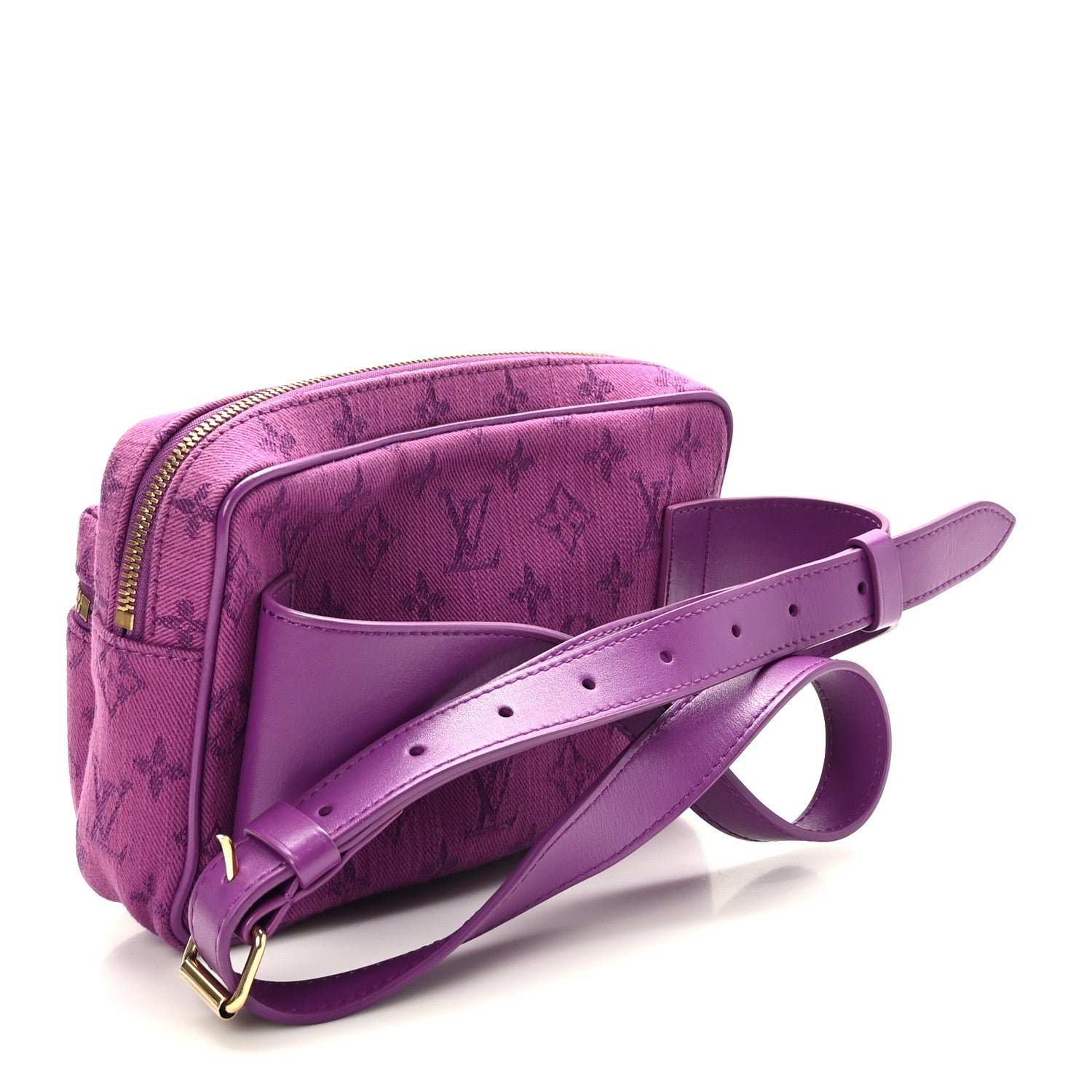Louis Vuitton Denim Monogram Outdoor Bumbag Purple 1400236
