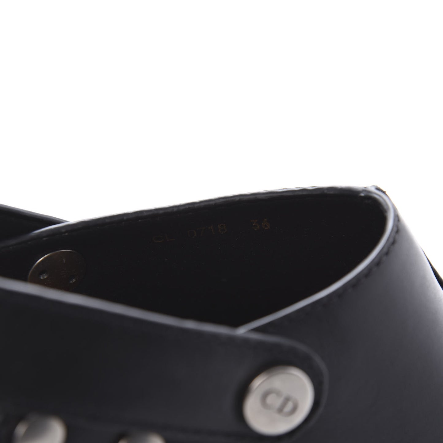 Calfskin Diorquake 20mm Slingback Clogs 36 Black