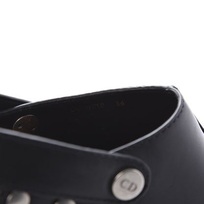 Christian Dior Calfskin Diorquake 20mm Slingback Clogs 36 Black 8 of 8