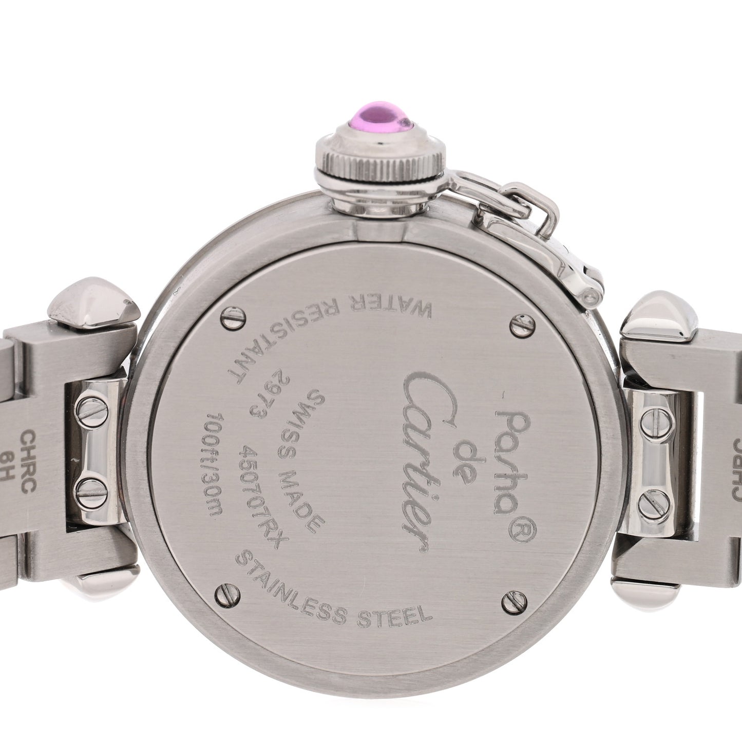 Stainless Steel 27mm Miss Pasha Quartz Watch Pink