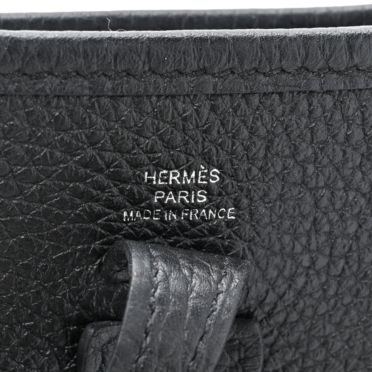 Hermes Taurillon Clemence Evelyne TPM Black 6 of 12