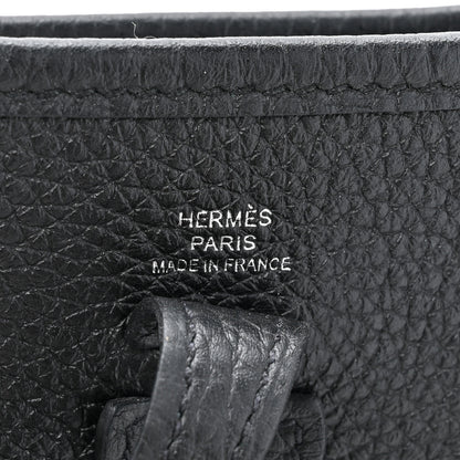 Hermes Taurillon Clemence Evelyne TPM Black 6 of 12