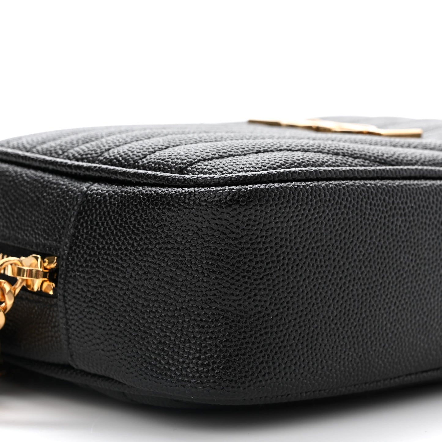 Grain De Poudre Matelasse Monogram Mini Lou Camera Bag Black