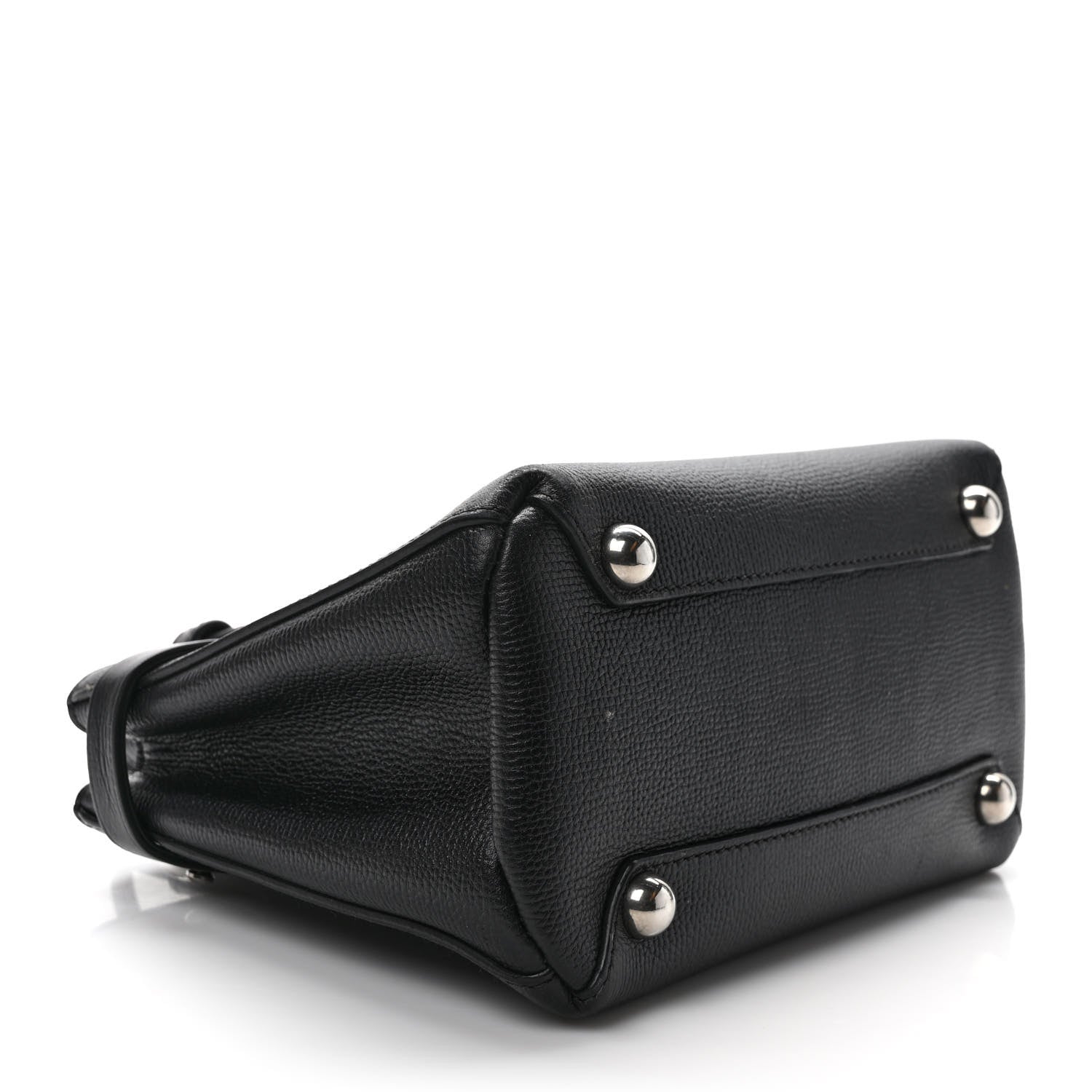 Burberry Derby Calfskin House Check Small Banner Tote Black 4 of 12