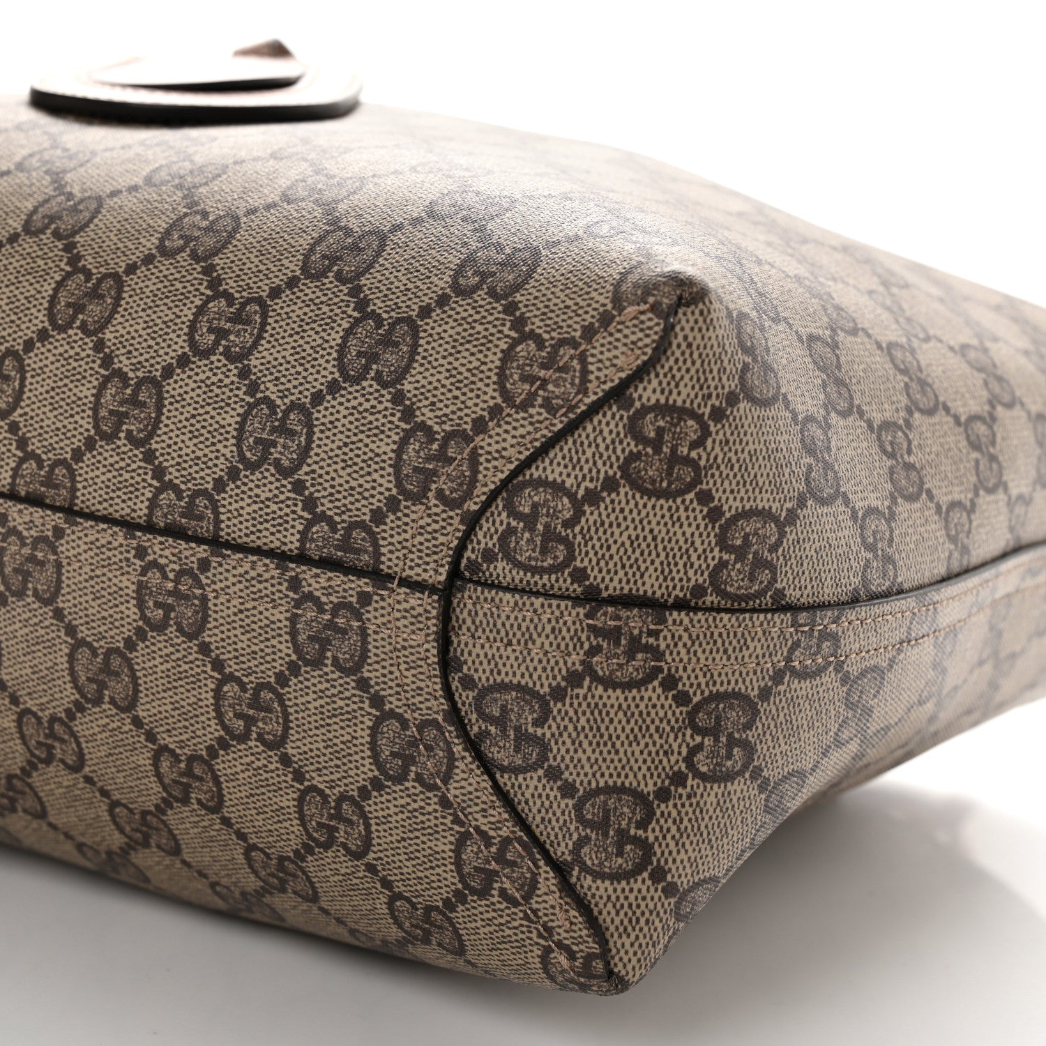 Gucci Textured Calfskin Monogram Small Reversible GG Tote Dark Cipria 14 of 17