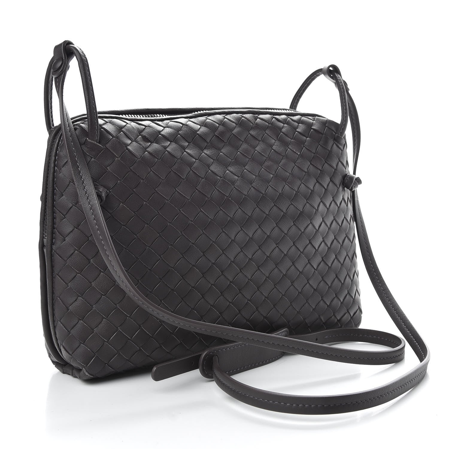 Bottega Veneta Nappa Intrecciato Nodini Crossbody Messenger Quetsche 3 of 8