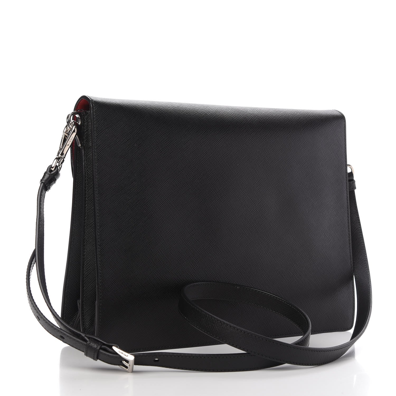 Prada Saffiano Lux Top Handle Flap Black 3 of 11