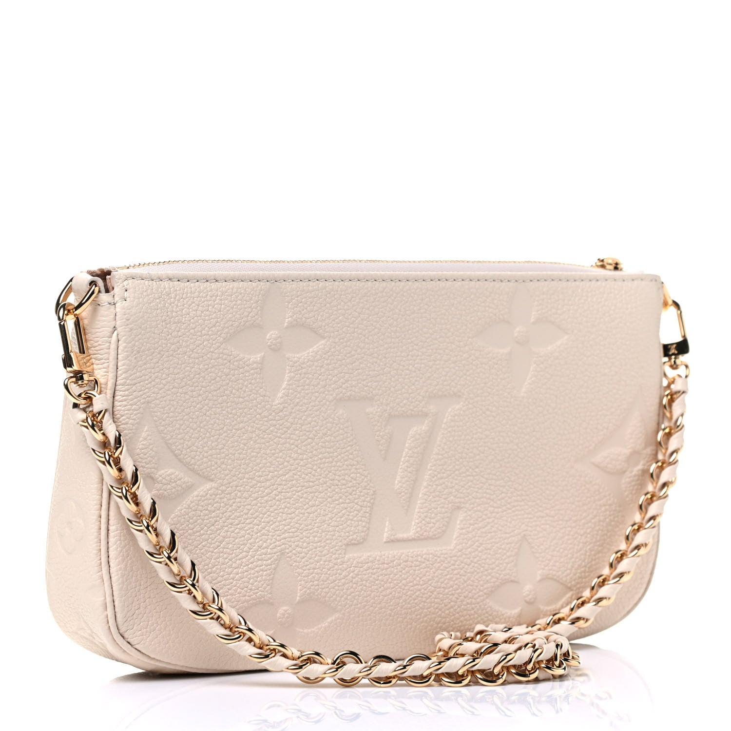 Louis Vuitton Empreinte Monogram Giant Multi Pochette Accessories Large Pochette Cream 4 of 8