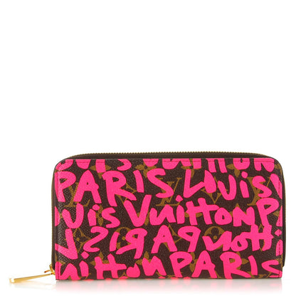 Louis Vuitton Monogram Graffiti Zippy Wallet Fuchsia 1 of 7