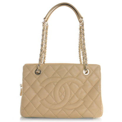 Chanel Caviar Timeless CC Shopping Tote Beige 1 of 7