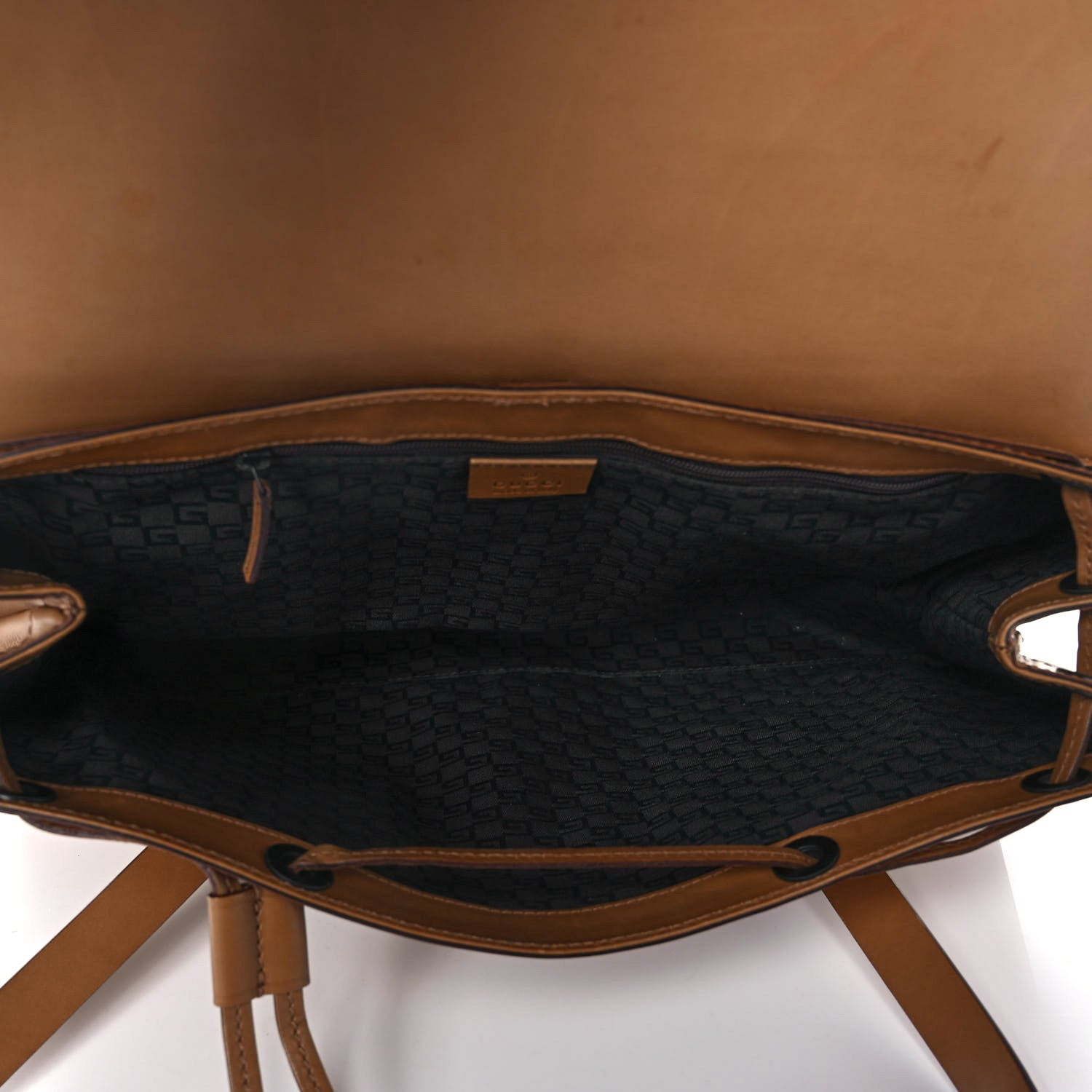 Gucci Calfskin Shoulder Bag Light Brown 5 of 15