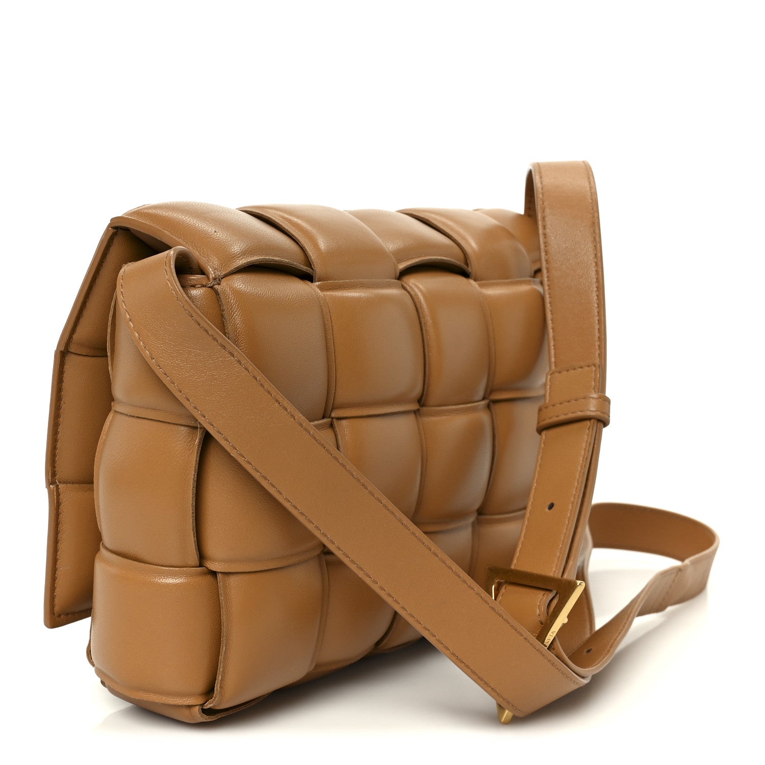 Bottega Veneta Nappa Maxi Intreccio Padded Cassette Crossbody Bag Caramel 3 of 12