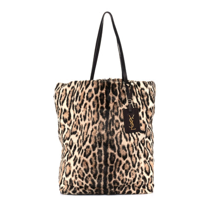 Saint Laurent Leopard Calf Hair Tote 1 of 8