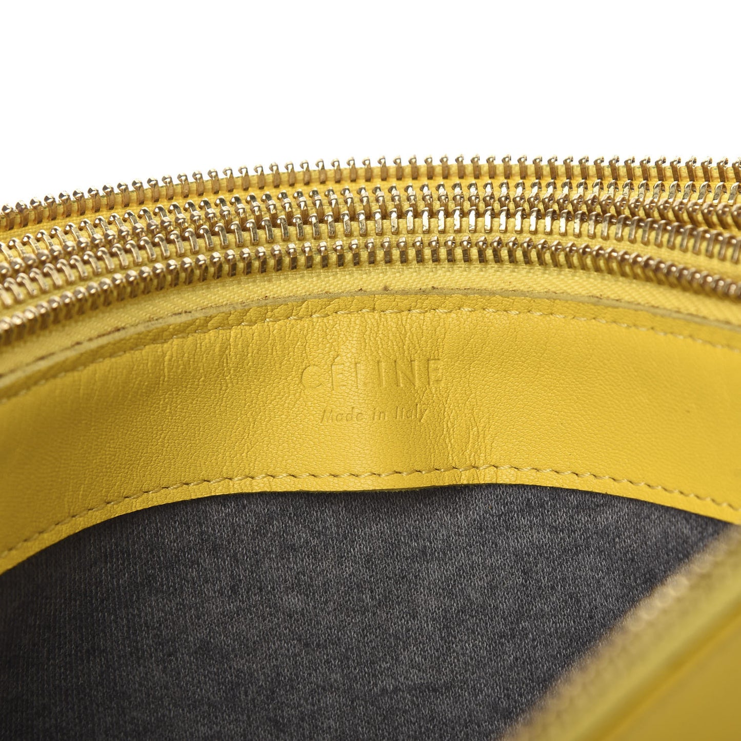 Lambskin Large Trio Crossbody Bag Sun Yellow