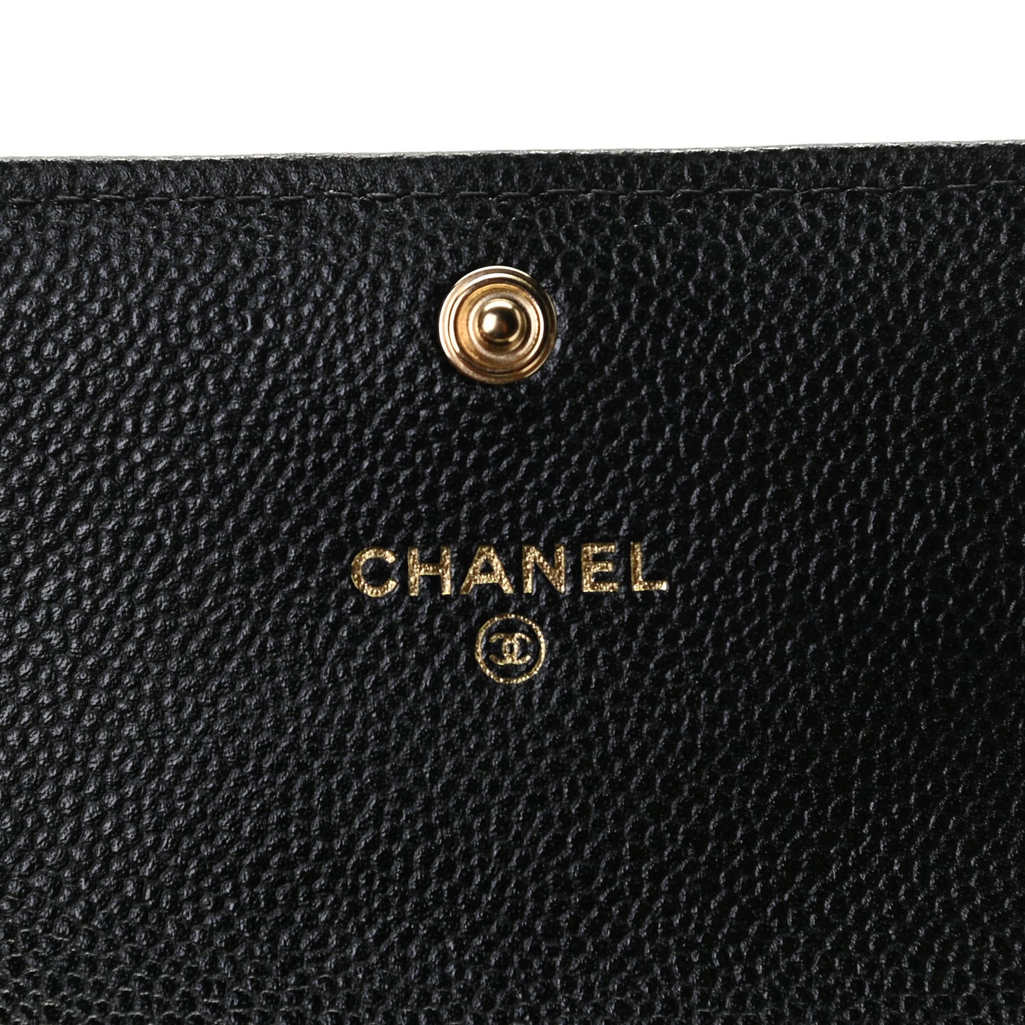Caviar Quilted Miss Coco Clutch With Chain Black
