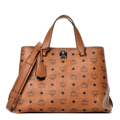 MCM Visetos Large Essential Tote Cognac 1 of 9
