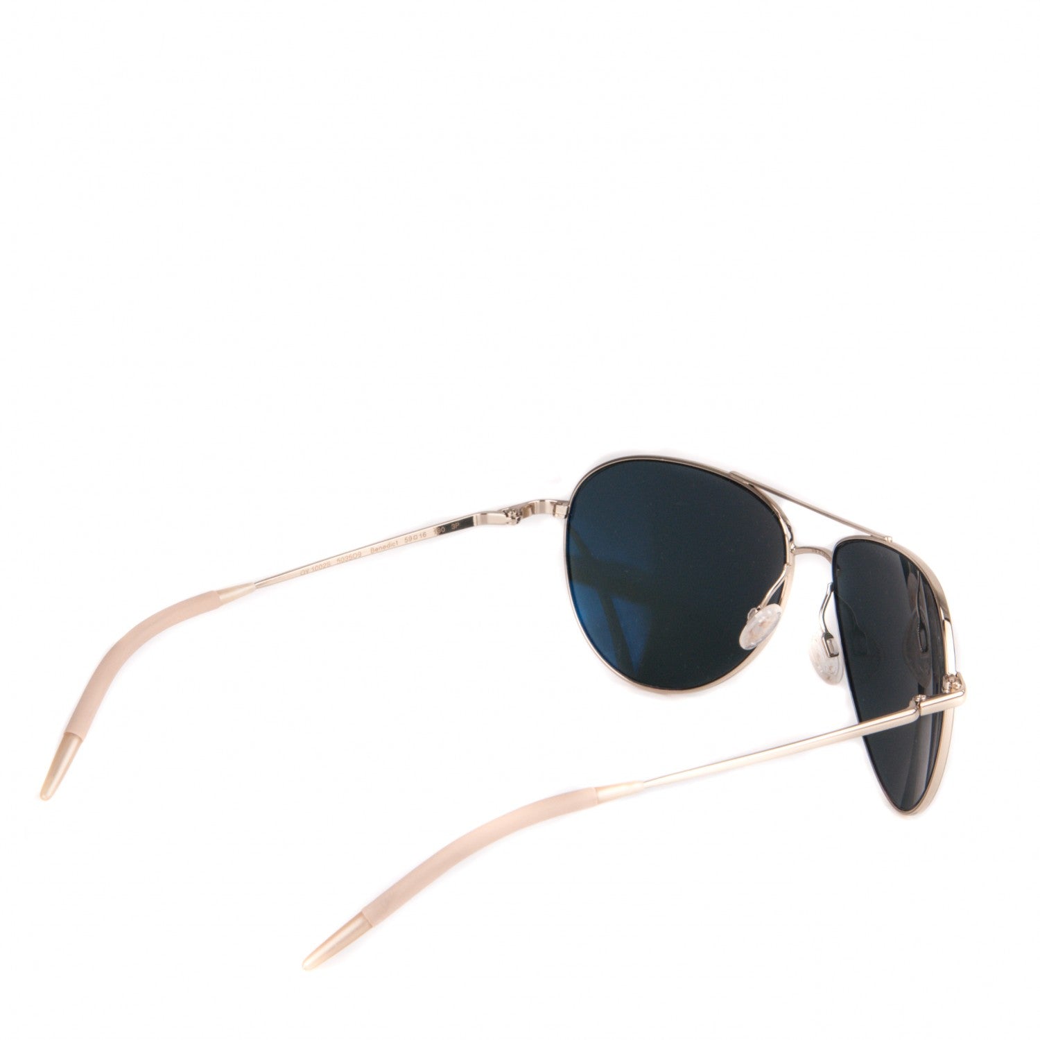 Oliver Peoples Benedict Aviator Sunglasses Gold 3 of 5