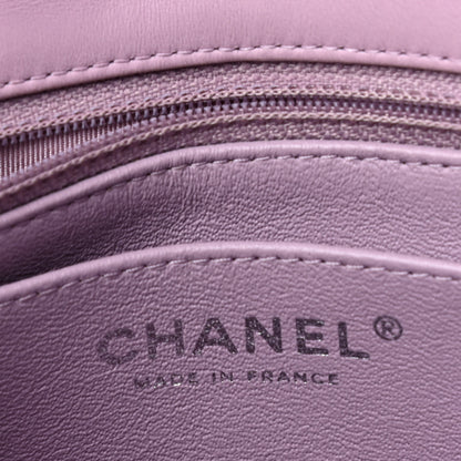 Chanel Lambskin Quilted Mini Square Flap Light Purple 6 of 9