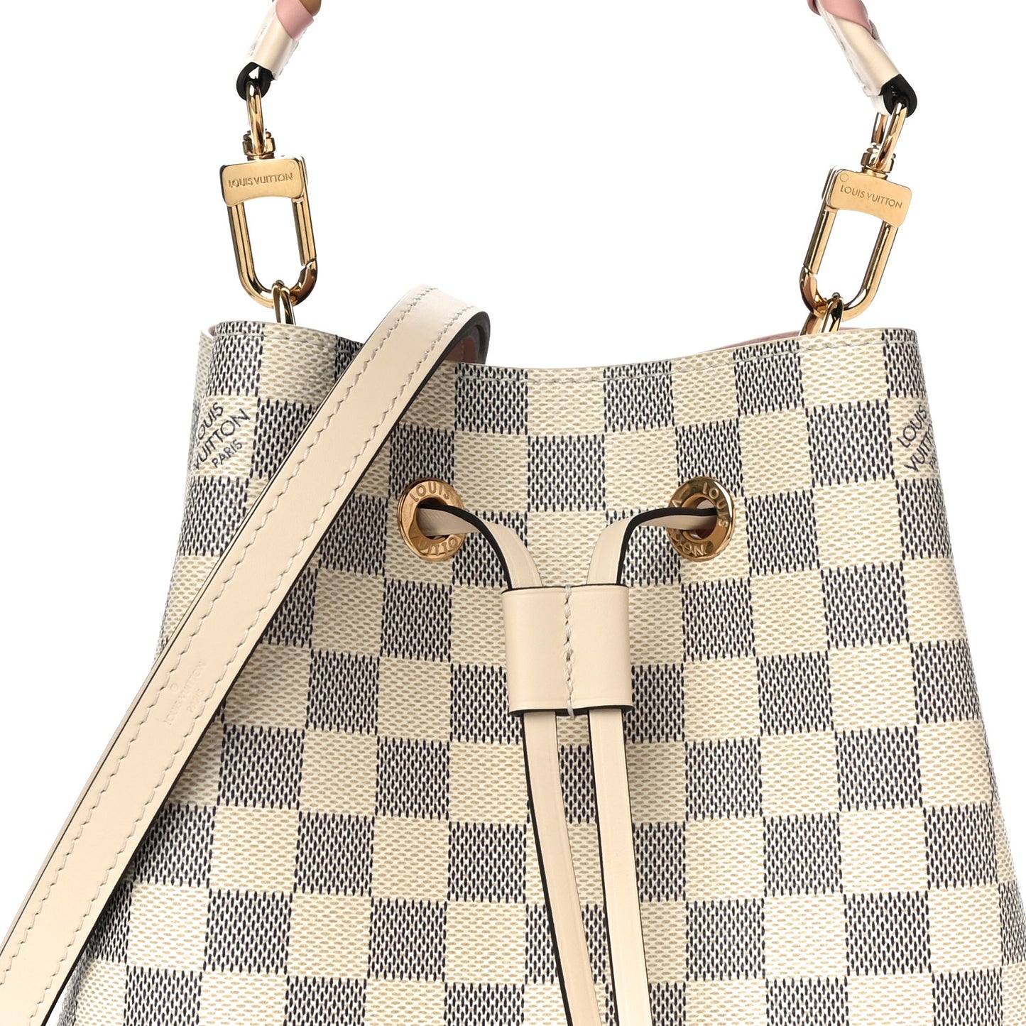 Damier Azur Braided Neonoe BB Pink