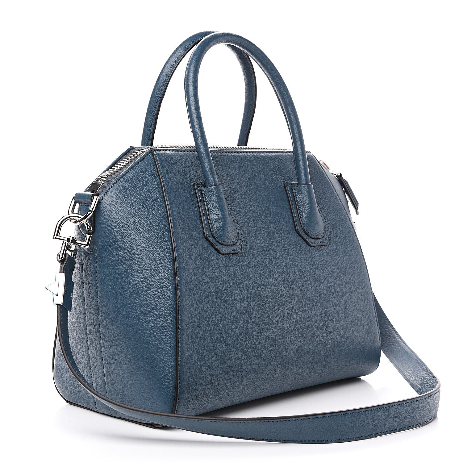 Givenchy Sugar Goatskin Small Antigona Oil Blue 2 of 12