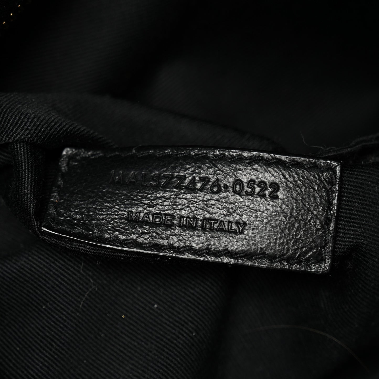 Lambskin Quilted Small Loulou Puffer Monogram Chain Satchel Black